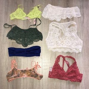 NWT 7 Victoria Secret bralettes